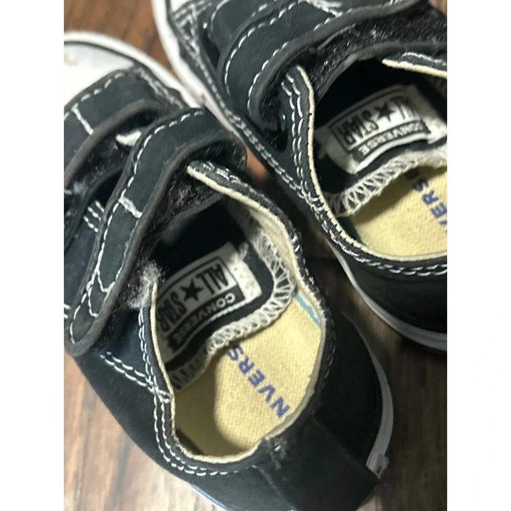 Converse Chuck Taylor All Star 2V Black Canvas Toddler Sneakers Size 5C 7J603